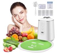 Machine à masques faciaux avec 32 pièces de collagène, masque naturel DIY, masques de vision à faire soi-même, voix intelligente, nettoyage automatique, cadeau pour les femmes