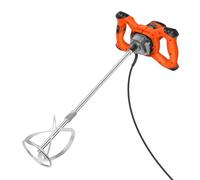 Machine à mélanger le béton portable, outil de brassage électrique 2600W, avec vitesse à 6 vitesses, pour mélanger la boue de ciment, le mortier, la peinture et le forage, Orange