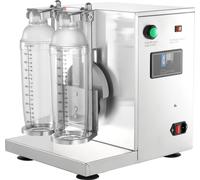 Machine à milk-shake SucceBuy, shaker de thé au lait commercial 120 W, mixeur à double tête, réglable de 0 à 180 s, gobelet PC de 1 l inclus, idéal pour les magasins de thé au lait