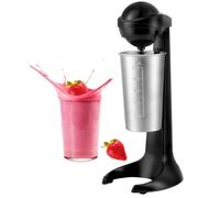 Machine à milkshake 100 W, tasse en acier inoxydable, 500 ml, 2 vitesses, mousseur pour boissons protéinées, milkshakes, omelettes, cocktails, frappes