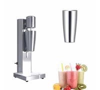 Machine à milkshake en acier inoxydable - Mélangeur double tête pour smoothies et milkshakes