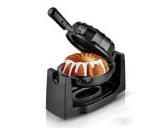 Machine à mini-gâteaux domestique, 1800W, appareil électrique à rotation pour gâteaux fondants au chocolat, surface antiadhésive et témoin lumineux de chaleur, facile à nettoyer