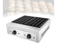 Machine à Mini Pancakes-Appareil à Takoyaki Professionnel,Machine à Poffertjes-Acier Inox Chauffage Rapide Nettoyage Facile pour Grande Cuisine Commerciale et Cafétéria(56)