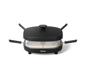 Machine à mini-pizzas Pizza Family 4 pour 4 personnes avec coupe pâte inclus Tristar