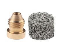 Machine à mousse en acier inoxydable avec embout à orifice en laiton de 1,1 mm, diamètre de 14 mm, hauteur de 11 mm, jusqu'à 3000 psi