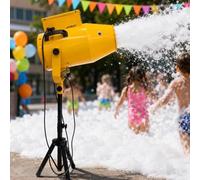 Machine à Mousse éTanche Pour FêTes, Machine à Mousse SoiréE | Utilisation Facile, Ventilateur Puissant, Pompe Robuste, Distance 3-5 M, TréPied Stable Et Pompe Pour Camps D'éTé, Carnavals