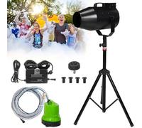 Machine à mousse pour fêtes, grande machine à mousse pour scène 1000W, machine à mousse portable avec trépied et pompe à eau, angle réglable, pour piscine extérieure, anniversaires, fêtes,220V