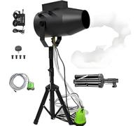 Machine à Mousse Professionnelle 1000W de Scène, Canon à Bulles à Commande Manuelle pour Fêtes Extérieures, Parcs Aquatiques et Événements, Inclut Trépied et Couverture de Mousse Haute Puissance