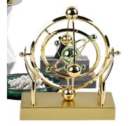 Machine à mouvement perpétuel, boule oscillante, décoration de bureau, décoration d'énergie Newton, accent de salon sur le thème de la science, décoration de table d'intérieur, 22,9 x 5,6 x 22,5 cm