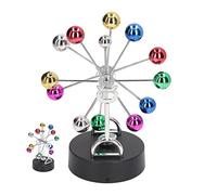 Machine à mouvement perpétuel jouet de bureau d'équilibre de grande roue jouet de bureau à mouvement perpétuel électronique décoration de la maison batterie USB jouet d'équilibre de grande roue à doub