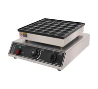 Machine à muffins 36 trous en acier inoxydable avec revêtement antiadhésif | 36 muffins par passage - Réglage précis de la température - Autonome - 950W - 50-300°C