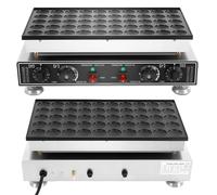 Machine à muffins professionnelle 50 trous 1800 W | Gaufrier électrique avec 220 V et régulateur de température (50-300 °C) | Machine à pâtisserie commerciale pour cafés, snacks | Revêtement