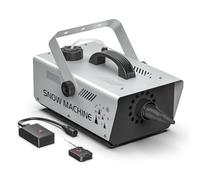 Machine à Neige 1000W, Machine à Mousse avec Télécommande et Commande Filaire, Réservoir 1L pour Noël, Mariages, Photographie, Fêtes, Scènes d'Enfants, Défilés