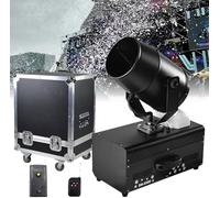 Machine à Neige Professionnelle 2000W 90° avec Télécommande et Flight Case - Neige Artificielle Instantanée pour Mariages, Fêtes de Noël et Événements