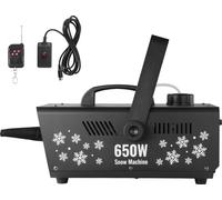 Machine à neige SucceBuy, 650 W, réservoir d'un litre pour des effets de neige magiques, transformez votre pièce en un pays des merveilles hivernales
