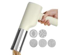 Machine à nouilles électrique portable 40 W en ABS sans fil avec 6 moules différents pour accessoires de cuisine