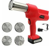 machine à nouilles portable, Presse à spaghetti portable sans fil, mini-automatique, for la maison, capacité 200 g, rouge, 30,5 x 29 cm