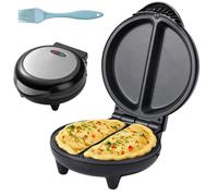 Machine à omelette antiadhésive, double assiette, facile à nettoyer, cuisinez avec peu, parfait for les omelettes moelleuses, les pâtisseries et les gâteaux.