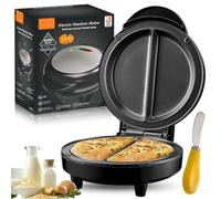 Machine à omelette double zone - Petit déjeuner fait correctement, machine à omelette électrique antiadhésive avec couvercle, poêle à frire électrique double cuiseur à œufs, préchauffage rapide et