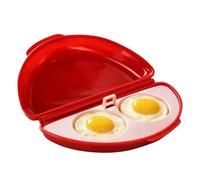 Machine à omelette pour micro-ondes avec pocheuse à 2 compartiments | Pocheuse à œufs pour la maison, le dortoir d'étudiant, le camping-car, le restaurant,