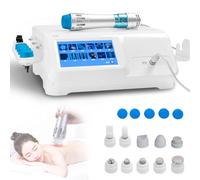 Machine À Ondes Choc Ed,Thérapie par Ondes Choc Focalisées Extracorporelles avec 10 Sondes,12 modes,Fréquence 1-16Hz,Masseur Musculaire Portable pour Soulager Douleur