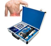 Machine à ondes de choc extracorporelles, machine de thérapie par ondes de choc Ed, 12 énergies réglables et physiothérapie profonde, avec 7 têtes de massage for soulager la douleur.