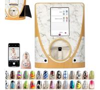 Machine À Ongles 3D Intelligente Avec Écran Tactile 10,1 Pouces, Imprimante À Ongles Automatique, Imprimante Numérique Mobile Pour Nail Art 2400DPI - 25S Done, Pour Studios De Manucure