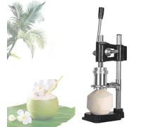 Machine à ouvrir les noix de coco, outil for ouvrir les noix de coco, presse manuelle for ouvrir les noix de coco, machine à perforer les noix de coco fraîches(Black)