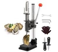 Machine à ouvrir les palourdes d'huîtres - Ensemble d'outils manuels pour hacher les coquillages, hauteur réglable en hauteur, outil d'ouverture de coquille d'huître facile à utiliser