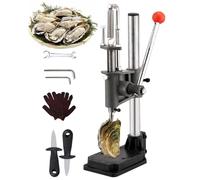 Machine à ouvrir les palourdes, hauteur réglable, base en métal épais, poignée antidérapante, facile à utiliser pour les huîtres, les pétoncles, l'ormeau