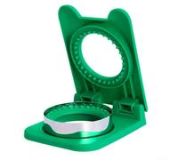 Machine à pain à sandwich en acier inoxydable avec coupe-bord intégré pour sandwichs sans croûte anti-fuite, compatible avec tous les types de pain et passe au lave-vaisselle (vert)