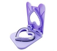 Machine à pain à sandwich en acier inoxydable avec coupe-bord intégré pour sandwichs sans croûte anti-fuite, compatible avec tous les types de pain et passe au lave-vaisselle (violet)