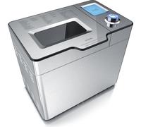 Machine à pain Arendo, 25 programmes, 550 W, machine à pain, 25 programmes, compartiment à ingrédients automatique, argent