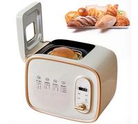 Machine À Pain Automatique, Pétrissage Et Fermentation de la Pâte avec 13 Réglages de Programme, Minuterie 15 Heures Et Maintien Au Chaud 1 Heure, 3 Croûtes Au Choix, Revêtement Antiadhésif