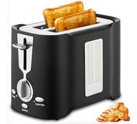 Machine à Pain Commerciale, Grille-pain à Fente Longue Pour 2 Tranches, Avec 6 Réglages De Brunissage, Grille-pain électrique Automatique En Acier Inoxydable Pour Cuisines à Domicile Et Fêtes