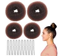 Machine à Pain Donut 6PCS | Kit Chignons avec 20 Épingles à Cheveux | Accessoires pour Danseurs, Enfants, Filles et Femmes - Pour des Coiffures Élégantes et Faciles à Réaliser