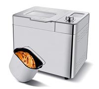 Machine à pain d'une capacité jusqu’à 900 g, Programmes intelligents et automatiques, 3 tailles de pain, 550W, Argenté