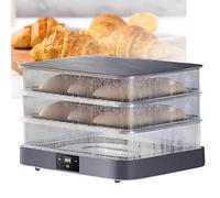 Machine À Pain Électrique Pliable 40 L - Machine À Lever La Pâte Avec Chauffage Et Minuterie - Boîte De Fermentation Polyvalente For Baguettes Au Levain Cuisson De Pain Artisanal