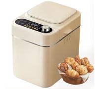 Machine À Pain Intelligente Automatique, Pétrissage Et Fermentation de la Pâte avec Distributeur Automatique de Noix, 26 Réglages de Programme, Minuterie 13 Heures Et Maintien Au Chaud 1 Heure
