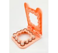 Machine à pain sandwich en acier inoxydable avec coupe-bord intégré pour sandwichs sans croûte anti-fuite, compatible avec tous les types de pain et passe au lave-vaisselle (orange)