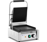 Machine à Panini - ROYAL CATERING - RCPKG-1800-M - 1800 W - Lisse et Rainurée - Température réglable