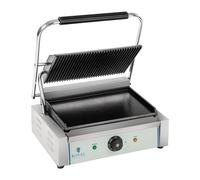 Machine à panini - Plaque supérieure rainurée - 2 200 W | Royal Catering