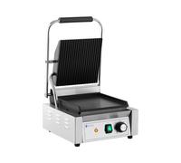 Royal Catering RCPKG-1800-M Machine À Panini Toaster Électrique Plancha Électrique Professionnelle Rainurée + Lisse 1 800 W