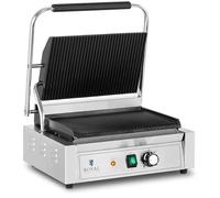 Royal Catering Machine à panini rainurée - 2,200 W RCPKG-2200-R