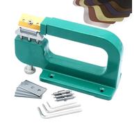 Machine à parer cuir - Acier robuste, manuelle réglable | Outil artisanal coupe fine peau, appareil épluchage précis pour maroquinerie professionnelle et travaux détaillés du cuir végétal ou tanné