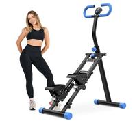 Machine à pas d'escalade verticale pour salle de sport à domicile, machines d'exercice d'escalier, équipement de fitness cardio pliable avec guidon réglable et écran LCD, entraînement complet du corps