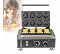 Machine À Pâte À Tarte Aux Œufs Professionnelle, 1550 W, Avec Minuterie, 8 Alvéoles, Double Face, Chauffage 50-300 °c, Pour Hôtels, Bars, Restaurants, Cuisines Et Boulangeries