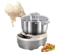 Machine à pâte électrique avec fonction de fermentation, synchronisation par micro-ordinateur, panneau tactile avant, acier inoxydable 304, for pain, pizza, pâte à raviolis et levain(7L)