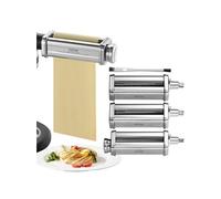 VEVOR Accessoires pâtes pour KitchenAid – 3 pcs inox, coupe spaghetti & fettuccine, 8 régl. 0,3–2 mm