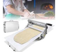 Machine à pâte en Acier Inoxydable, laminoir Pliable, de comptoir, Professionnel, épaisseur réglable 0 25 mm, pour Pizzas et Croissants Model400